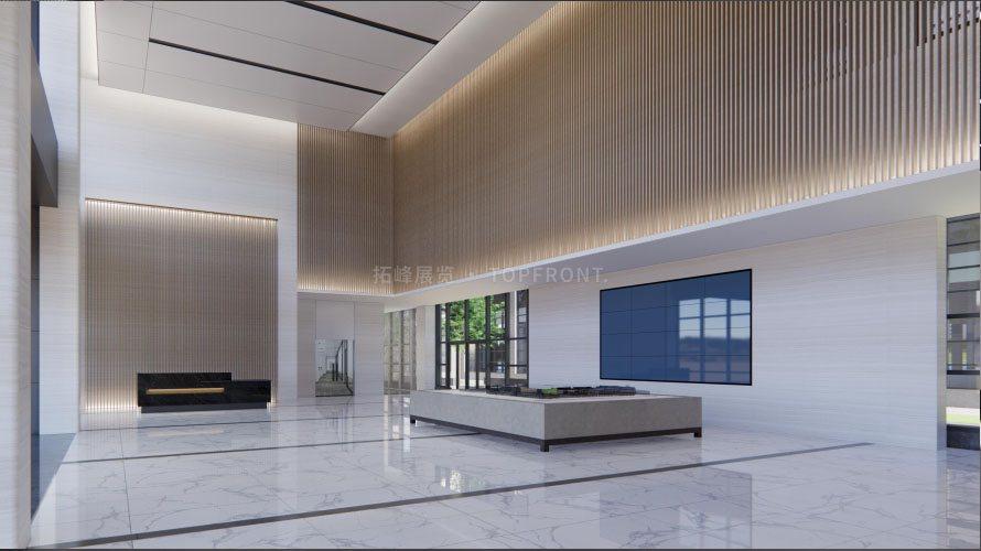 方太厨具集团新工厂参观通道展厅施工落地 实拍 1