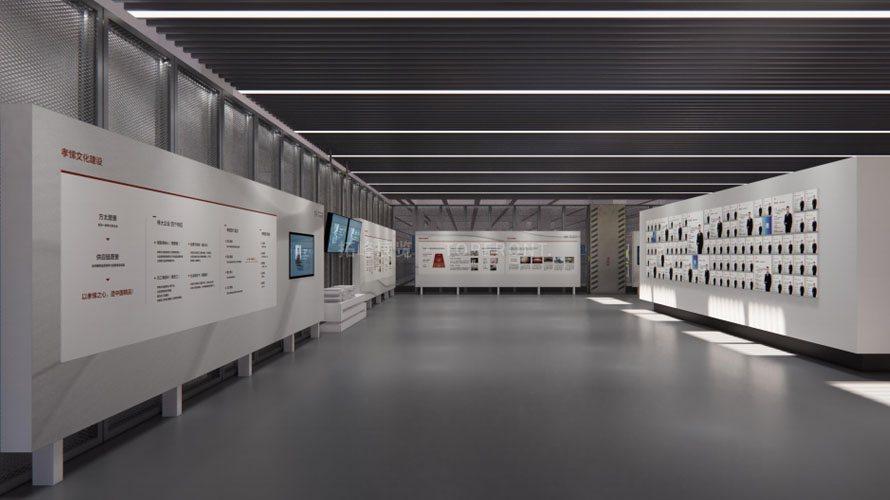 方太厨具集团新工厂参观通道展厅施工落地 实拍 5