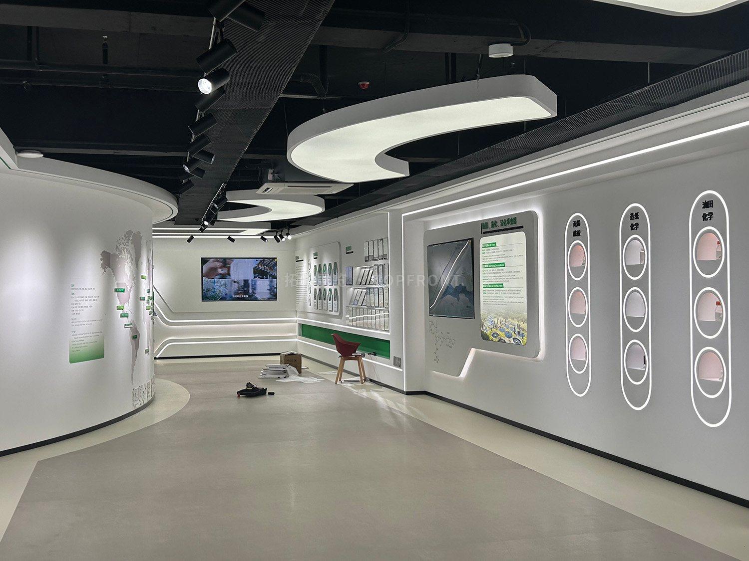 鑫甬股份展厅设计思路｜新材料企业全球化接待动线案例 实拍 1