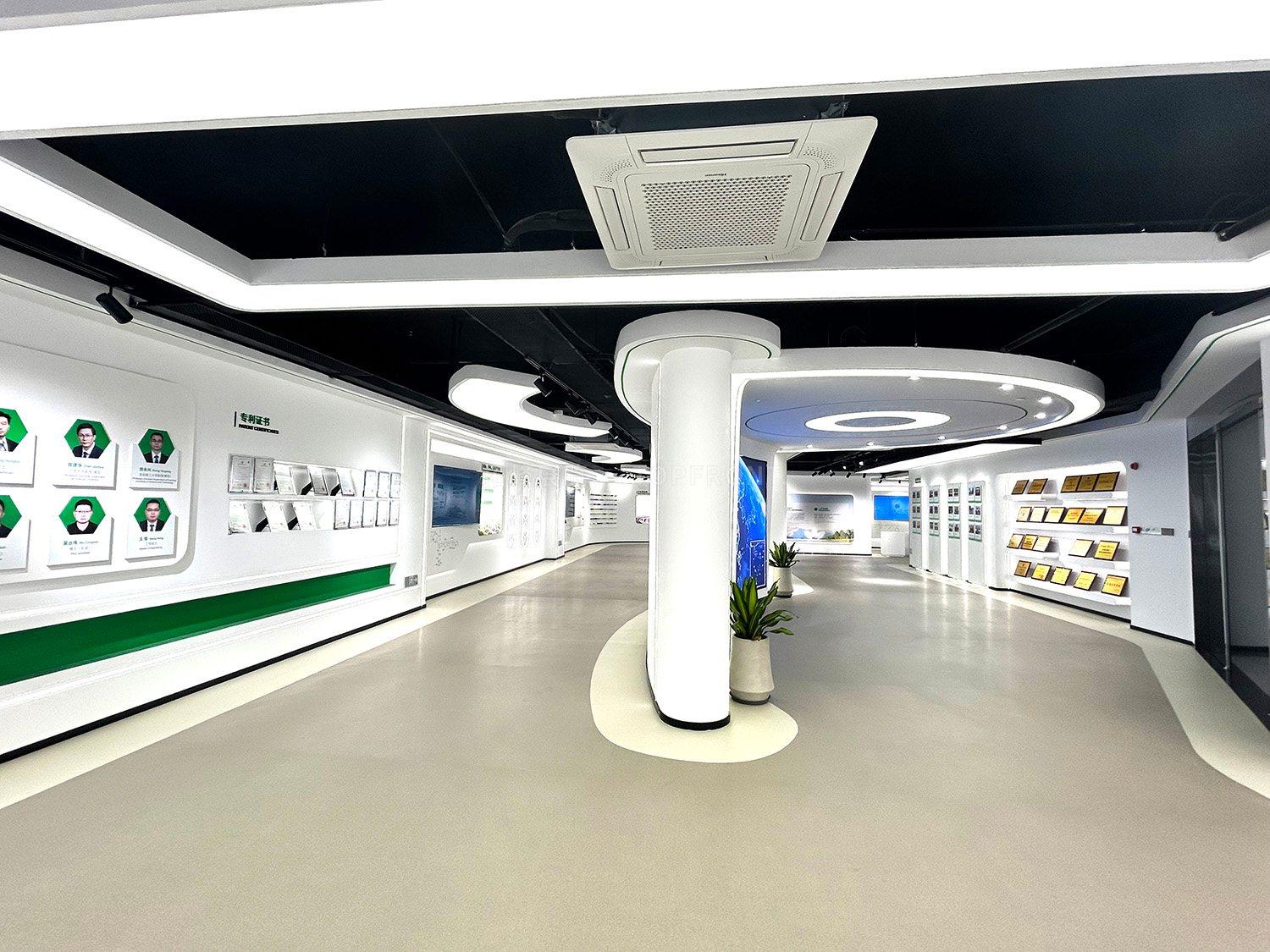 鑫甬股份展厅设计思路｜新材料企业全球化接待动线案例 实拍 2