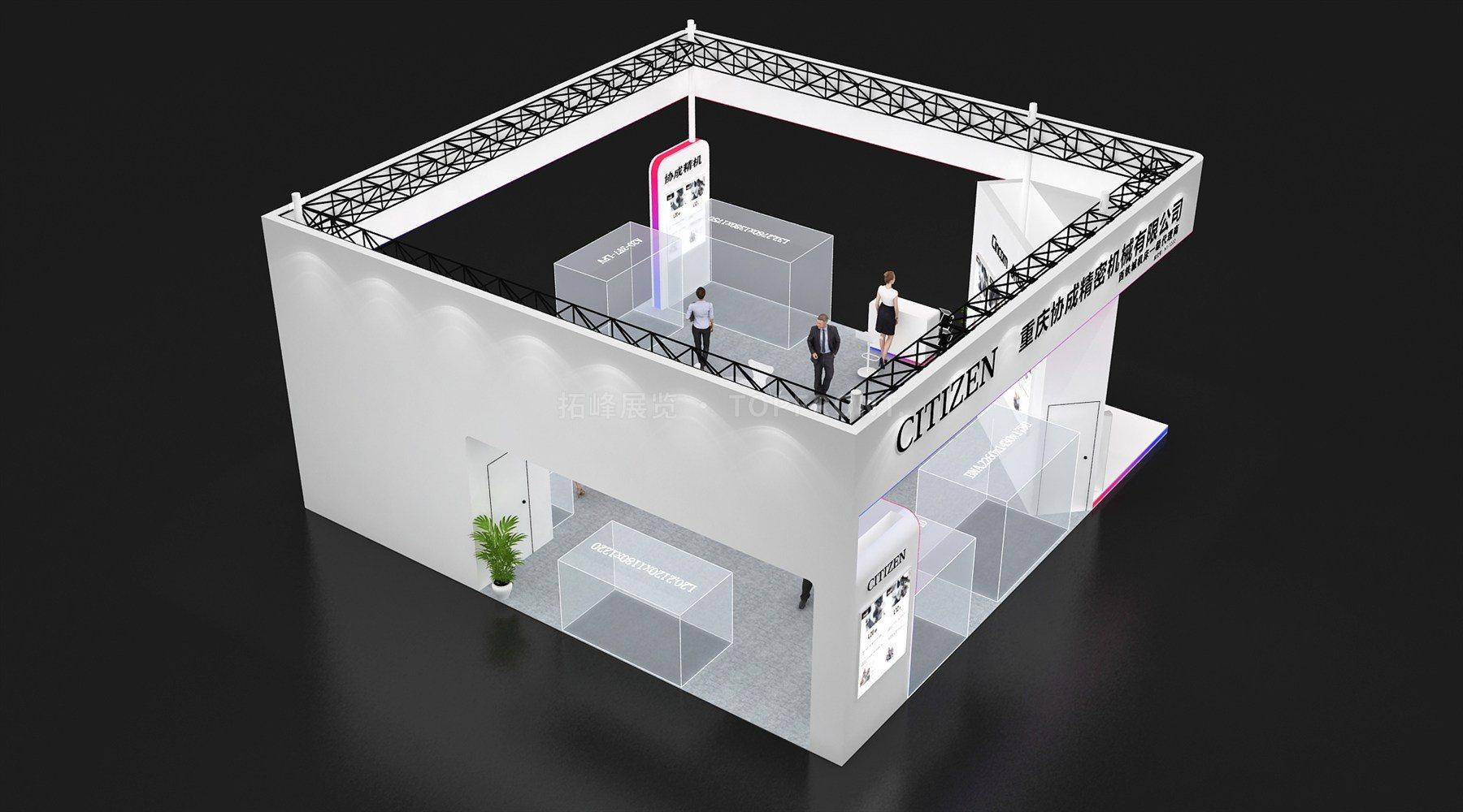 协成 现代风格 展台搭建案例 实拍 2