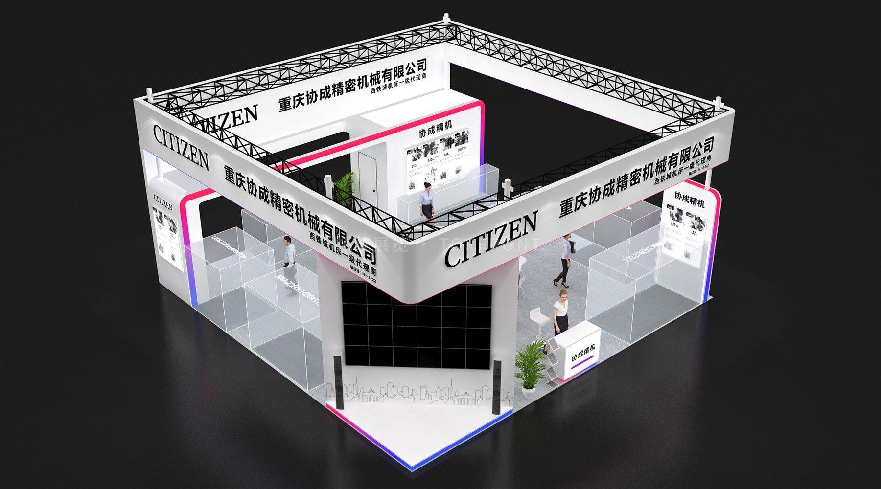 协成 现代风格 展台搭建案例 实拍 5